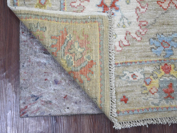 2'9" x 5'6" New Hand Knotted Grey Wool Runner Oriental Rug - MOA10221694