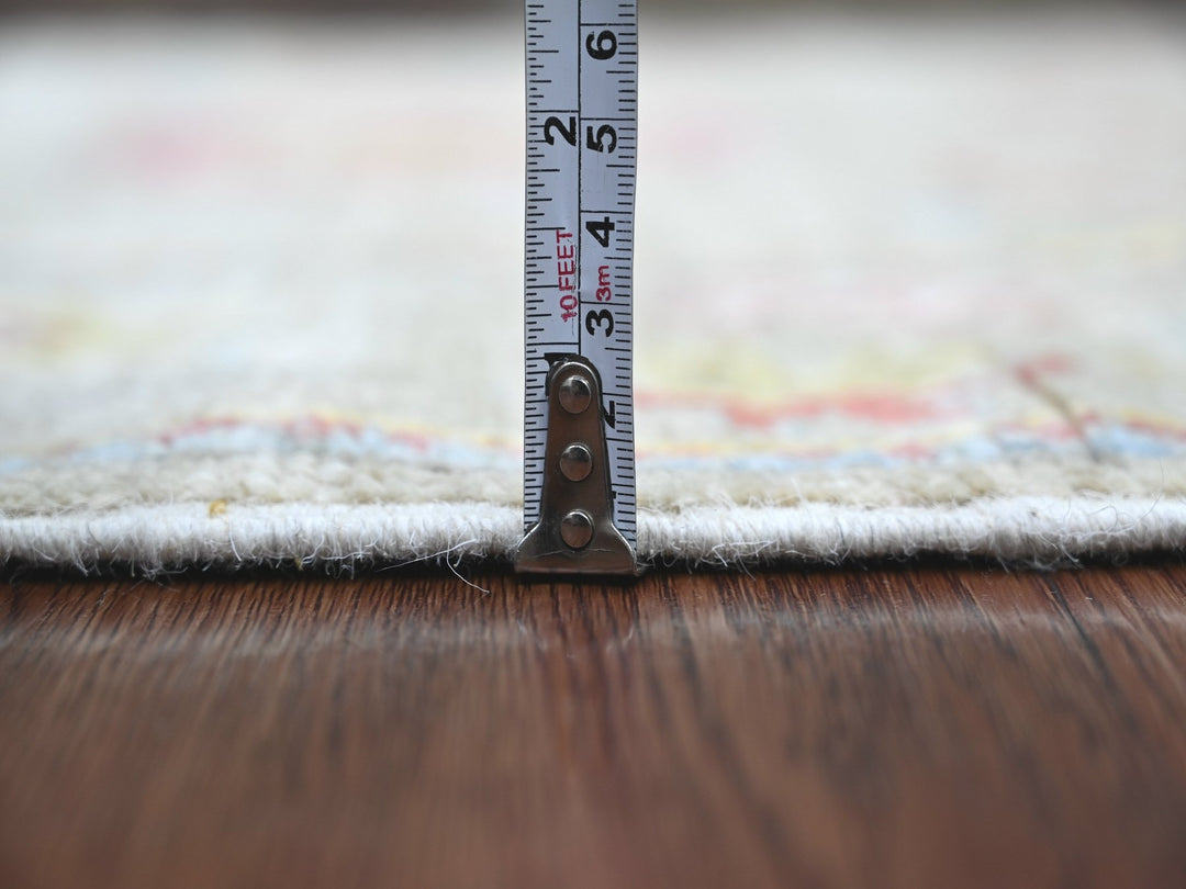 2'9" x 5'6" New Hand Knotted Grey Wool Runner Oriental Rug - MOA10221694