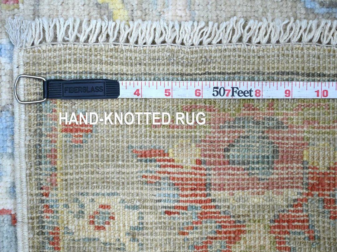 2'9" x 5'6" New Hand Knotted Grey Wool Runner Oriental Rug - MOA10221694