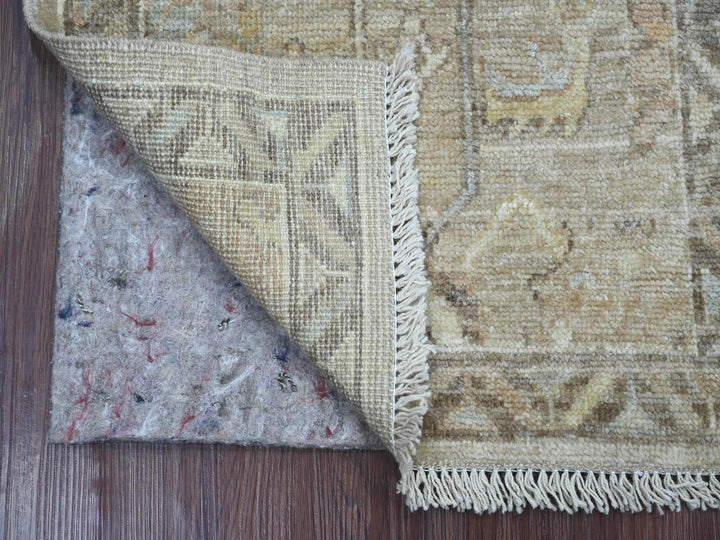 1'11" x 3'1" New Hand Knotted Brown Wool Rectangle Oriental Rug - MOA10221695