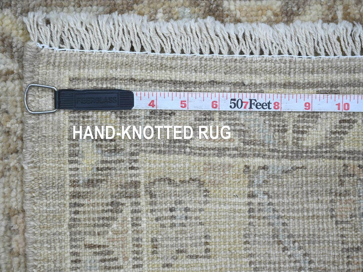 1'11" x 3'1" New Hand Knotted Brown Wool Rectangle Oriental Rug - MOA10221695