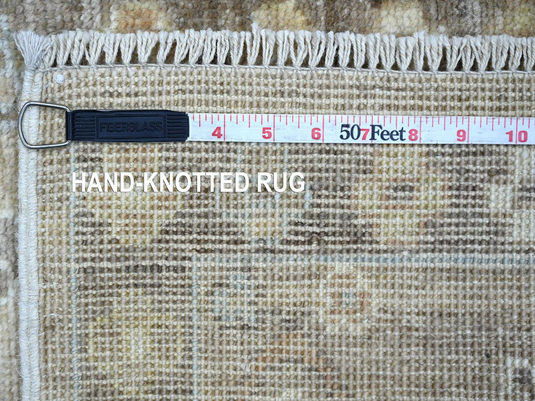 2'0" x 2'11" New Hand Knotted Brown Wool Rectangle Oriental Rug - MOA10221696