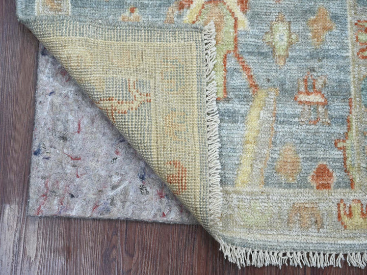 2'0" x 2'11" New Hand Knotted Blue Wool Rectangle Oriental Rug - MOA10221697
