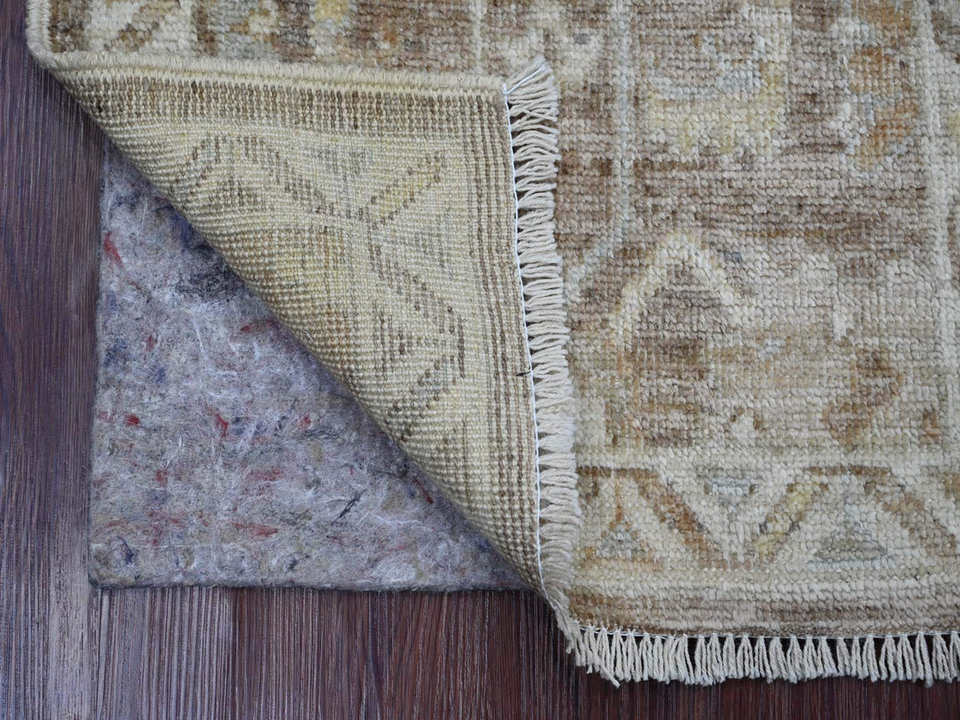 2'0" x 3'0" New Hand Knotted Brown Wool Rectangle Oriental Rug - MOA10221698