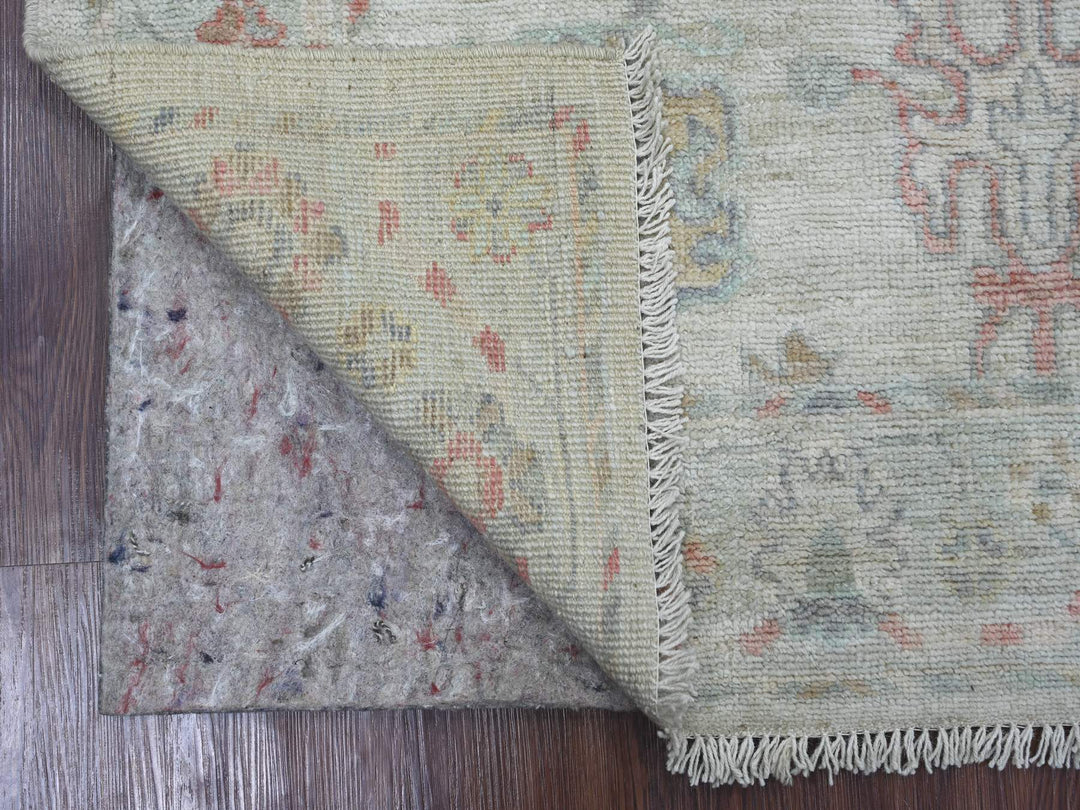 3'3" x 4'11" New Hand Knotted Grey Wool Rectangle Oriental Rug - MOA10221699