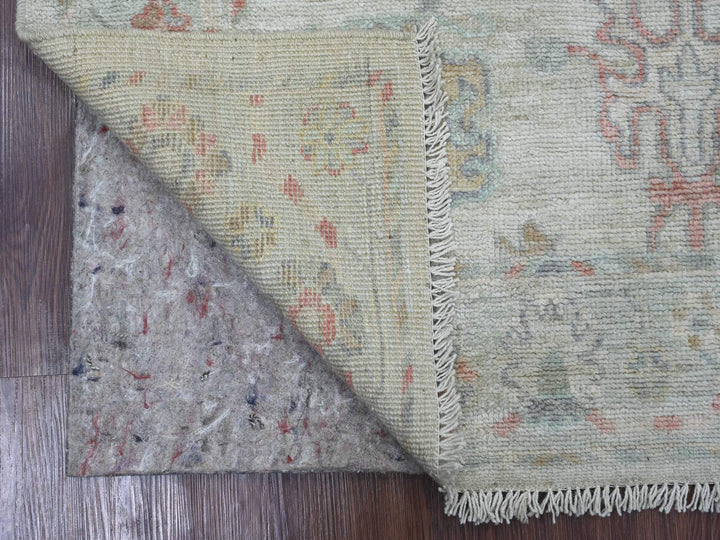 3'3" x 4'11" New Hand Knotted Grey Wool Rectangle Oriental Rug - MOA10221699