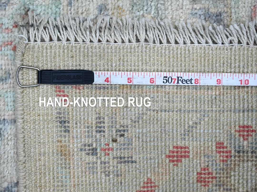 3'3" x 4'11" New Hand Knotted Grey Wool Rectangle Oriental Rug - MOA10221699