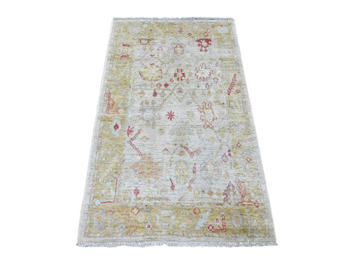 3'0" x 4'10" New Hand Knotted Grey Wool Rectangle Oriental Rug - MOA10221700