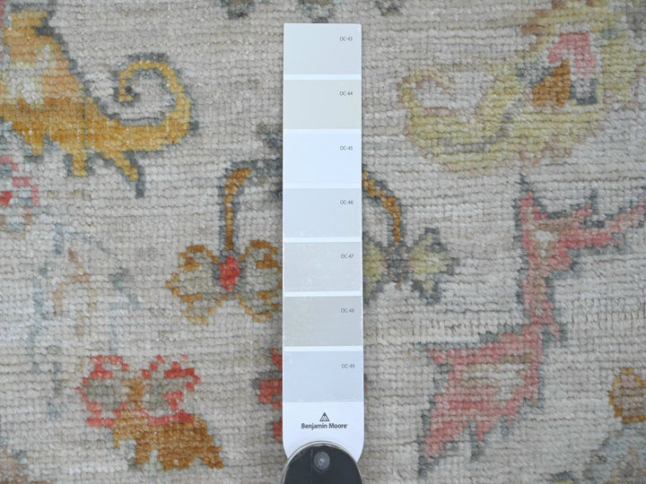 3'1" x 4'10" New Hand Knotted Ivory Wool Rectangle Oriental Rug - MOA10221703