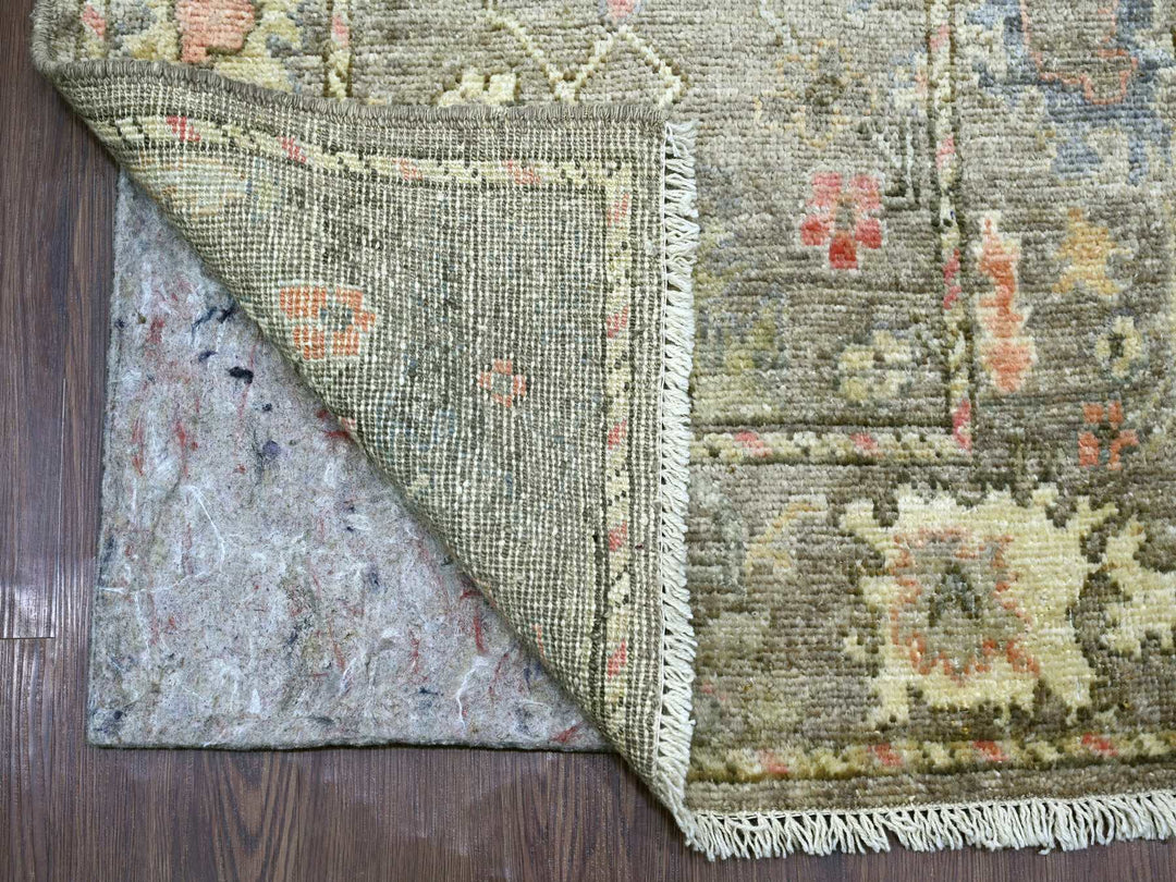 2'6" x 15'8" New Hand Knotted Brown Wool Runner Oriental Rug - MOA10221705