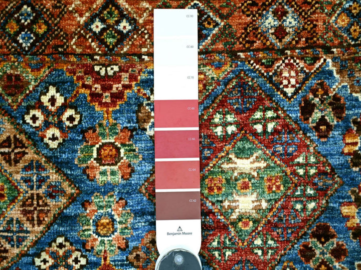 3'3" x 5'6" New Hand Knotted Multicolored Wool Rectangle Oriental Rug - MOA10221719