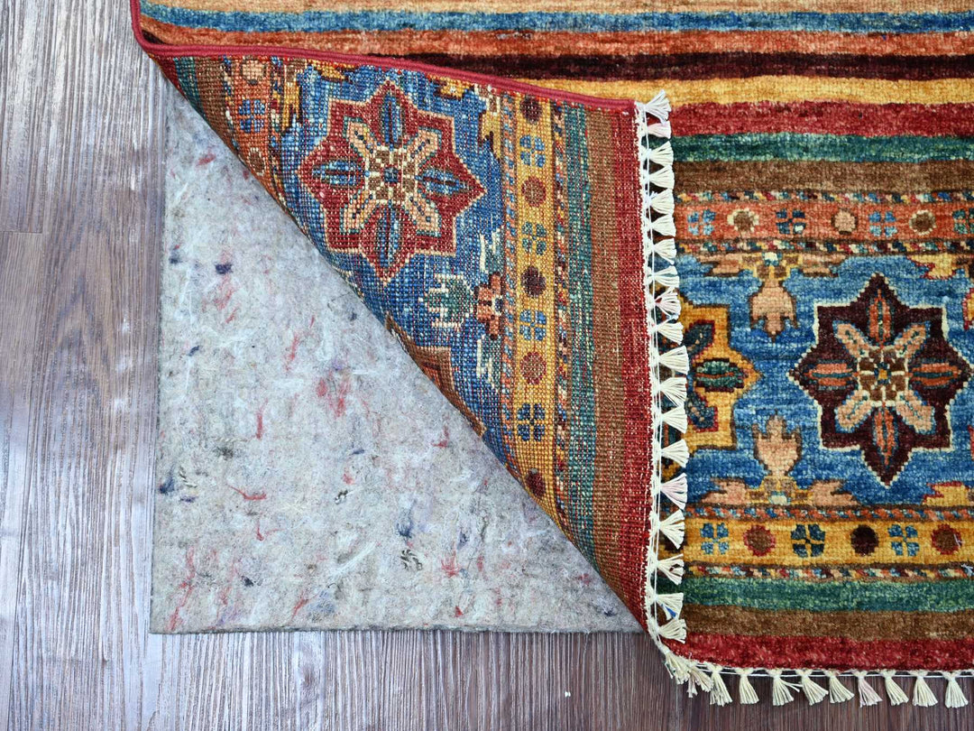 2'0" x 3'2" New Hand Knotted Multicolored Wool Rectangle Oriental Rug - MOA10221728
