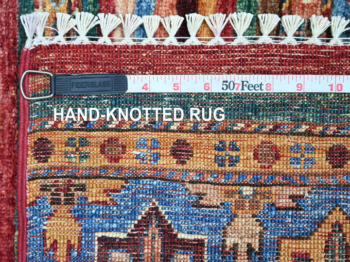 2'0" x 3'2" New Hand Knotted Multicolored Wool Rectangle Oriental Rug - MOA10221728