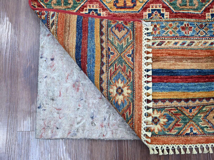 2'0" x 3'1" New Hand Knotted Multicolored Wool Rectangle Oriental Rug - MOA10221729