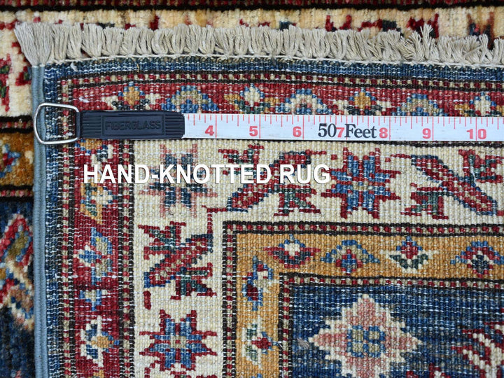 1'11" x 2'8" New Hand Knotted Blue Wool Rectangle Oriental Rug - MOA10221731