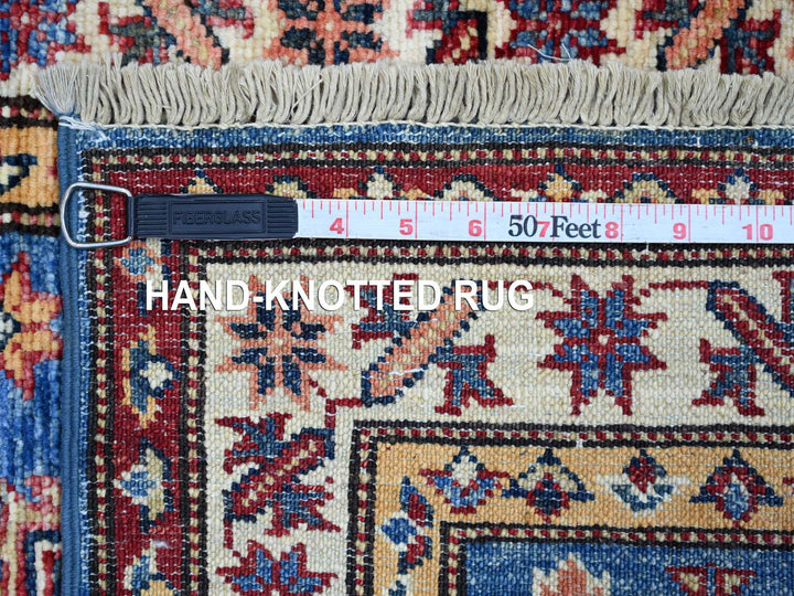 2'1" x 2'11" New Hand Knotted Blue Wool Rectangle Oriental Rug - MOA10221733