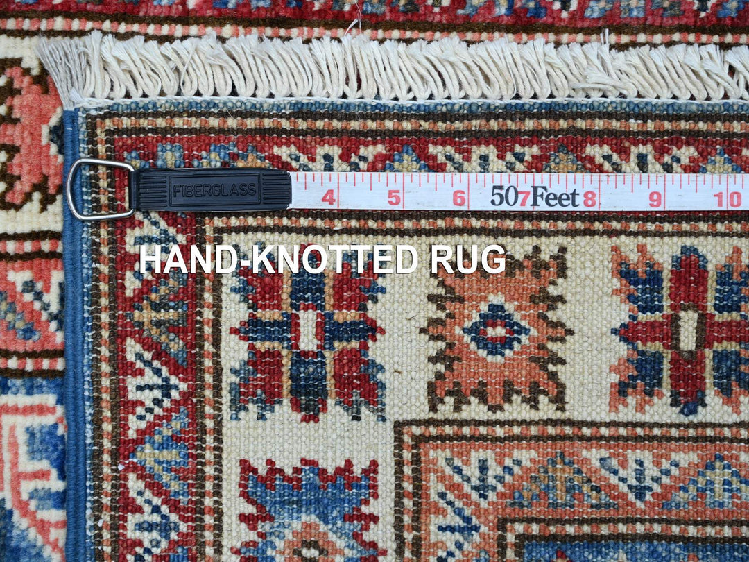 2'0" x 6'0" New Hand Knotted Blue Wool Runner Oriental Rug - MOA10221740
