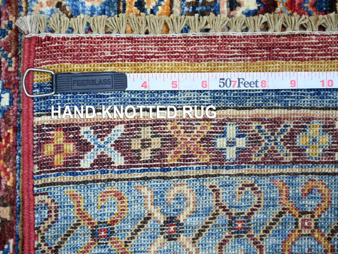 2'10" x 8'1" New Hand Knotted Red Wool Runner Oriental Rug - MOA10221746