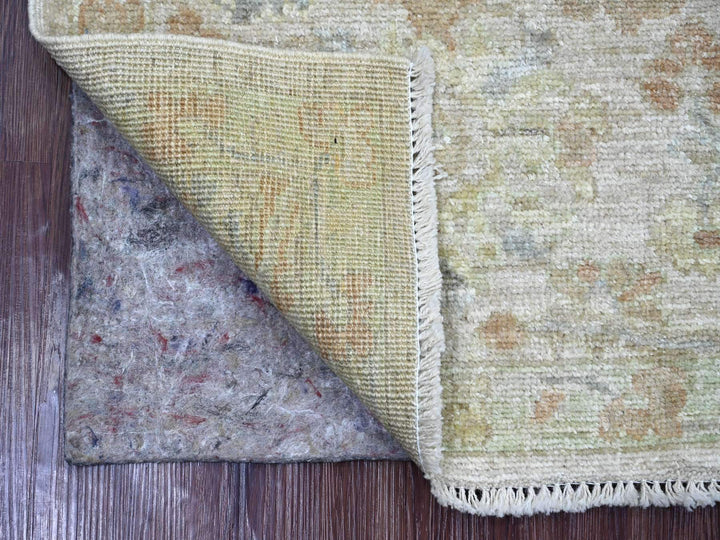 2'1" x 2'10" New Hand Knotted Grey Wool Rectangle Oriental Rug - MOA10221753
