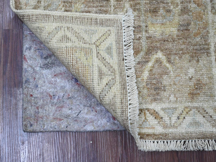 2'0" x 3'0" New Hand Knotted Brown Wool Rectangle Oriental Rug - MOA10221755