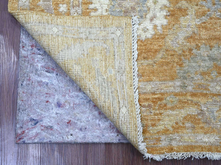 4'2" x 5'10" New Hand Knotted Brown Wool Rectangle Oriental Rug - MOA10221759