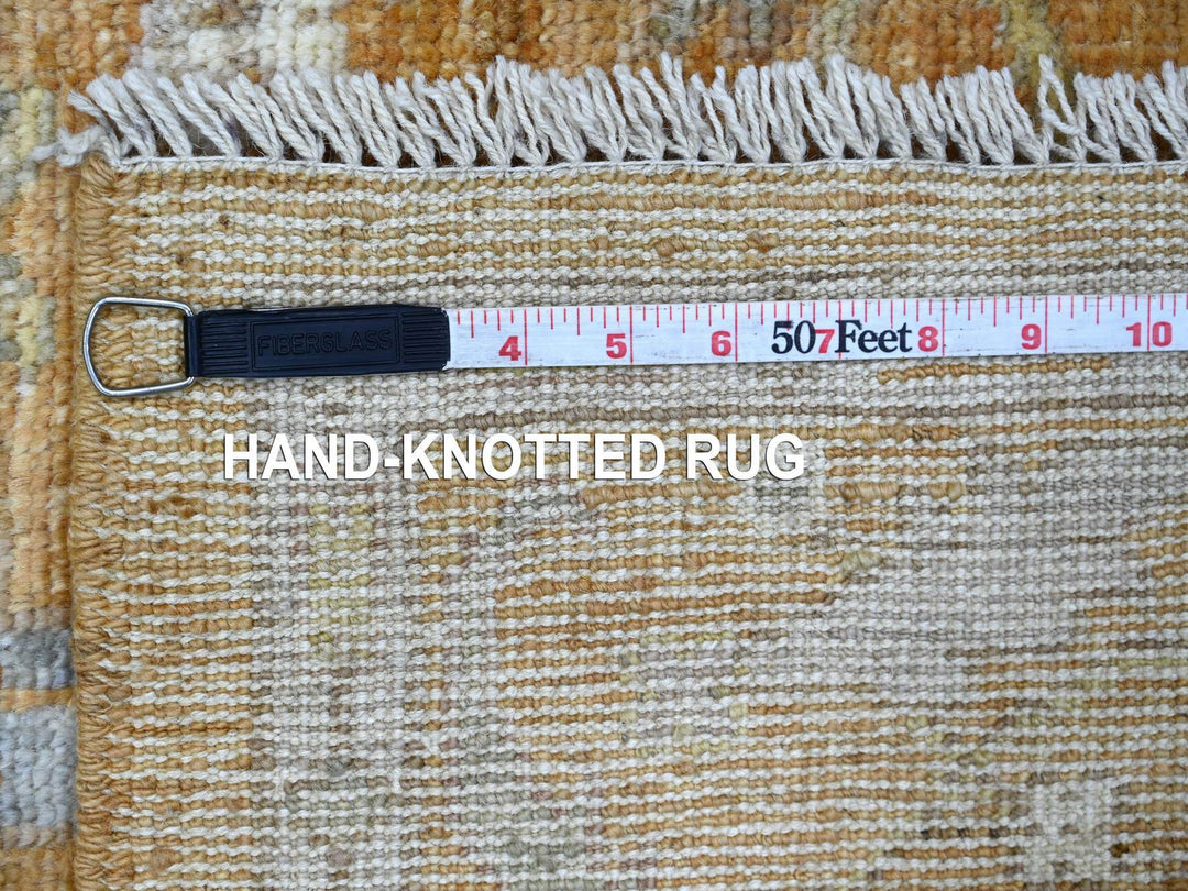 4'2" x 5'10" New Hand Knotted Brown Wool Rectangle Oriental Rug - MOA10221759