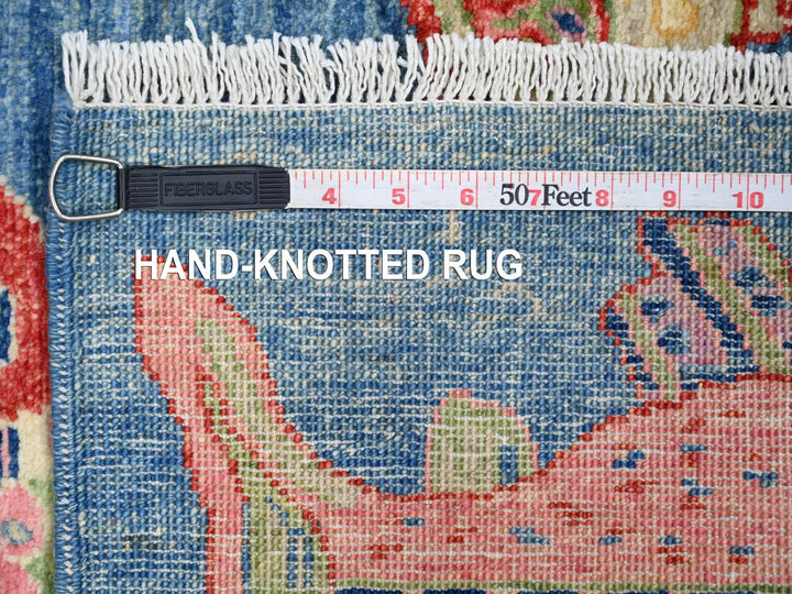 3'0" x 4'9" New Hand Knotted Blue Wool Rectangle Oriental Rug - MOA10221762