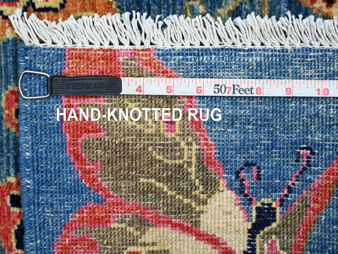 3'0" x 4'7" New Hand Knotted Blue Wool Rectangle Oriental Rug - MOA10221764