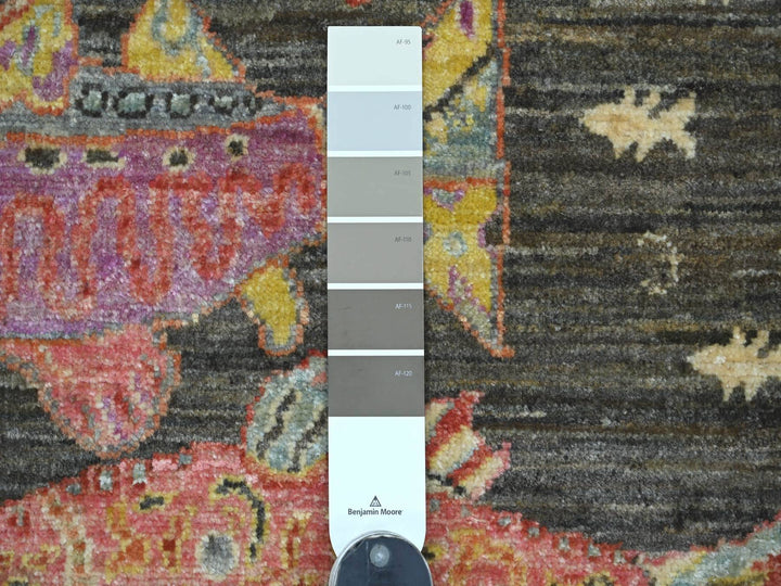 2'0" x 3'0" New Hand Knotted Brown Wool Rectangle Oriental Rug - MOA10221774