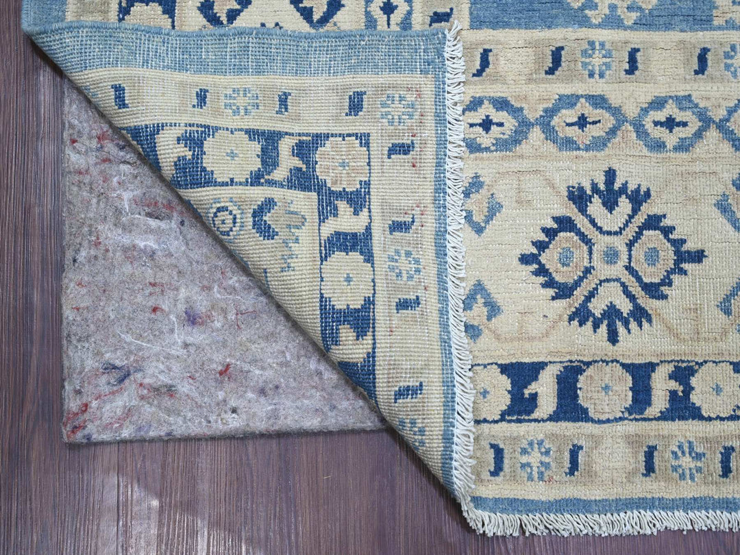 8'11" x 11'8" New Hand Knotted Blue Wool Rectangle Oriental Rug - MOA10221777