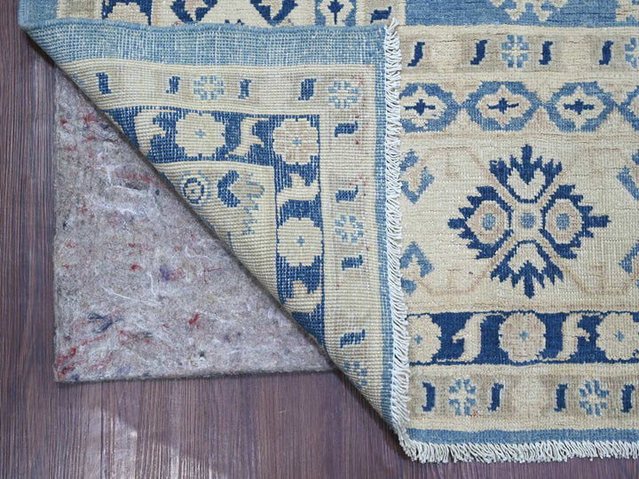 8'11" x 11'8" New Hand Knotted Blue Wool Rectangle Oriental Rug - MOA10221777