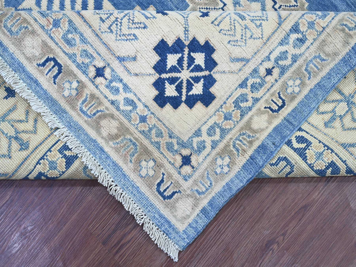 8'2" x 9'7" New Hand Knotted Blue Wool Rectangle Oriental Rug - MOA10221778