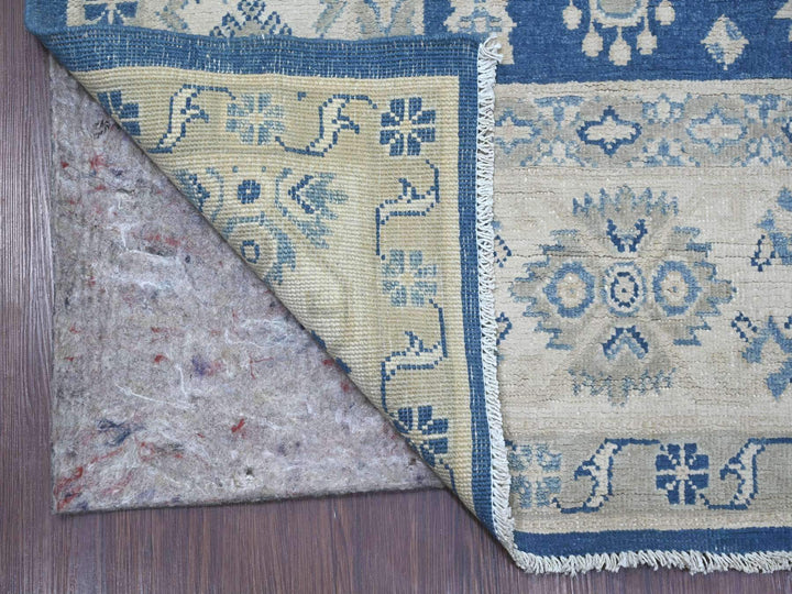 5'10" x 8'5" New Hand Knotted Blue Wool Rectangle Oriental Rug - MOA10221783