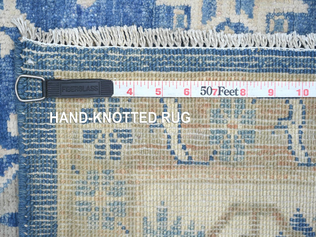 5'10" x 8'5" New Hand Knotted Blue Wool Rectangle Oriental Rug - MOA10221783