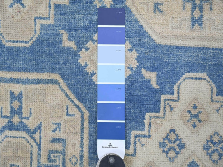5'11" x 8'10" New Hand Knotted Blue Wool Rectangle Oriental Rug - MOA10221784