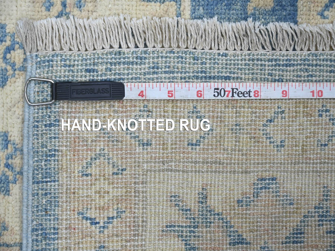 5'11" x 8'10" New Hand Knotted Blue Wool Rectangle Oriental Rug - MOA10221784