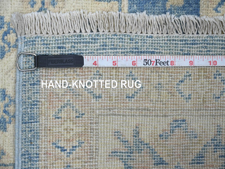 5'11" x 8'10" New Hand Knotted Blue Wool Rectangle Oriental Rug - MOA10221784