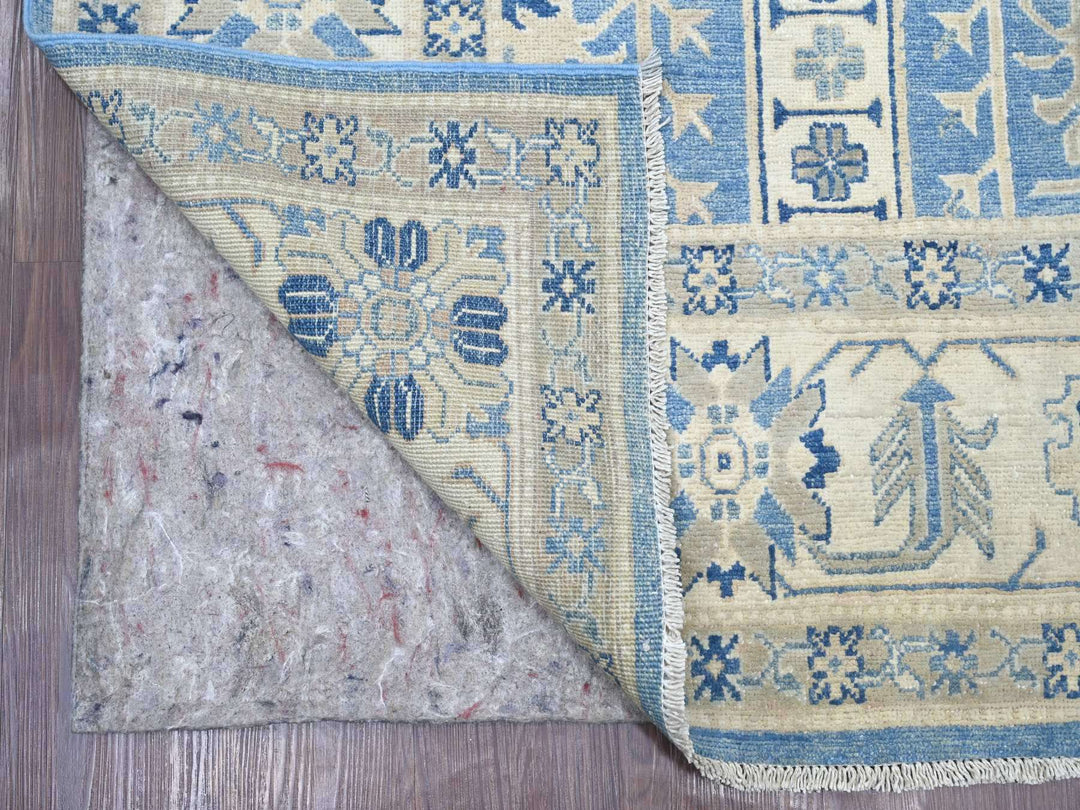 5'8" x 8'11" New Hand Knotted Blue Wool Rectangle Oriental Rug - MOA10221787