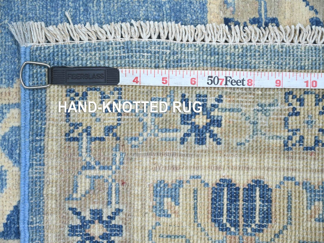 5'8" x 8'11" New Hand Knotted Blue Wool Rectangle Oriental Rug - MOA10221787