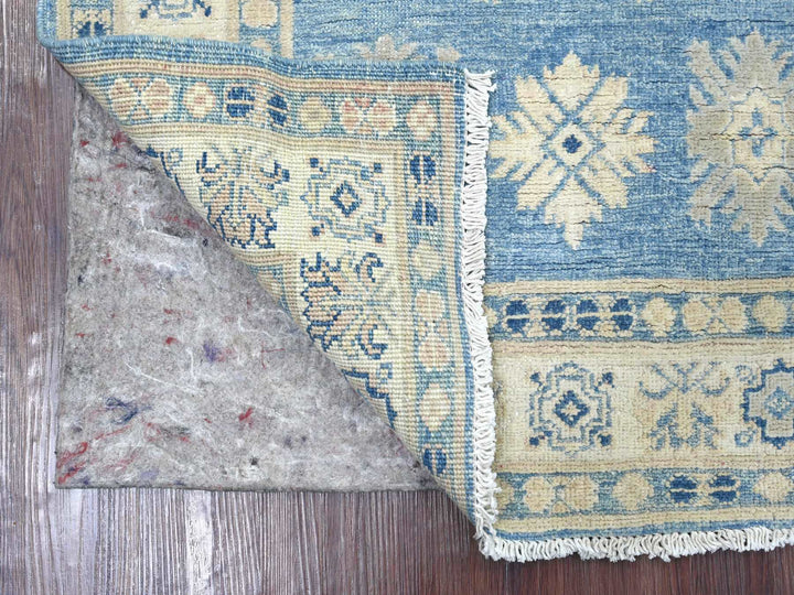 2'11" x 4'9" New Hand Knotted Blue Wool Rectangle Oriental Rug - MOA10221799