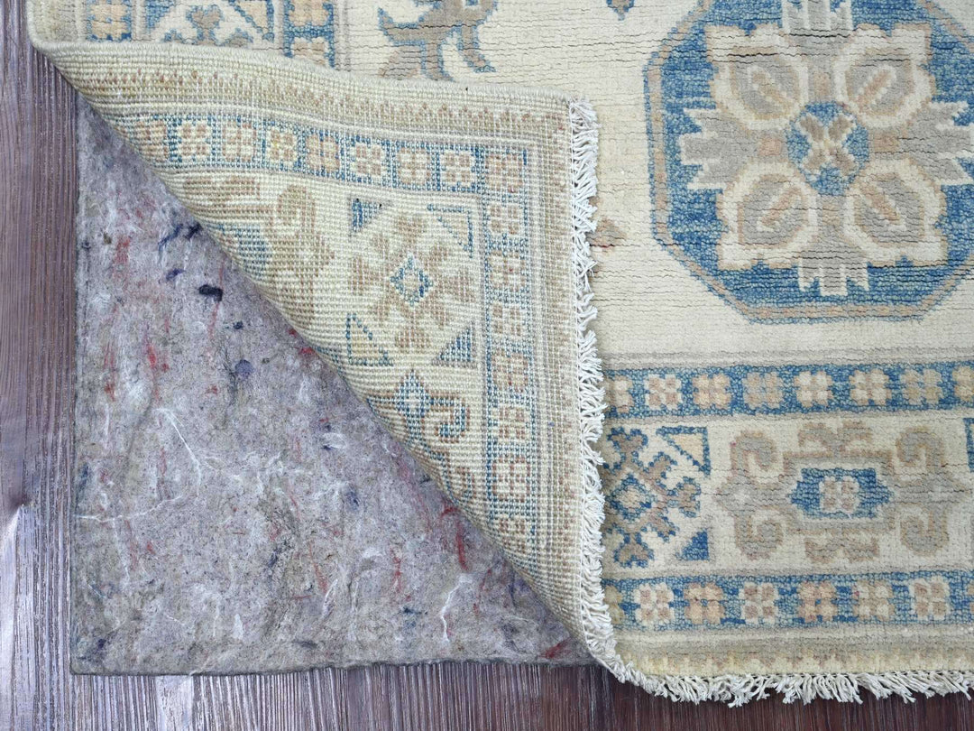 3'3" x 4'7" New Hand Knotted Ivory Wool Rectangle Oriental Rug - MOA10221800