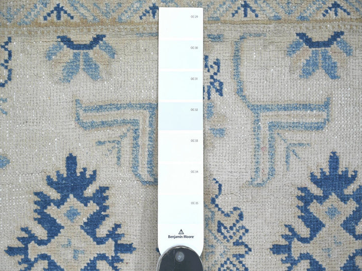 3'2" x 4'8" New Hand Knotted Ivory Wool Rectangle Oriental Rug - MOA10221801