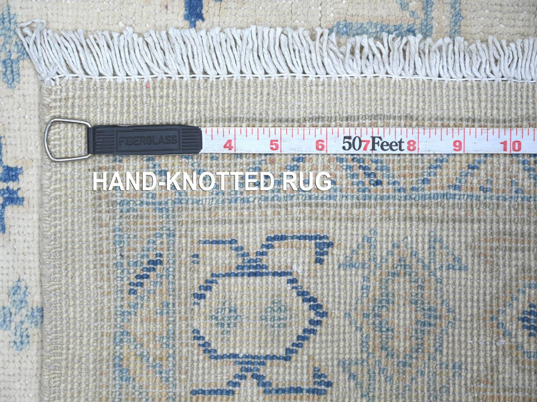 3'2" x 4'8" New Hand Knotted Ivory Wool Rectangle Oriental Rug - MOA10221801