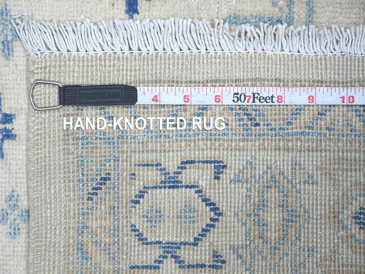 3'2" x 4'8" New Hand Knotted Ivory Wool Rectangle Oriental Rug - MOA10221801