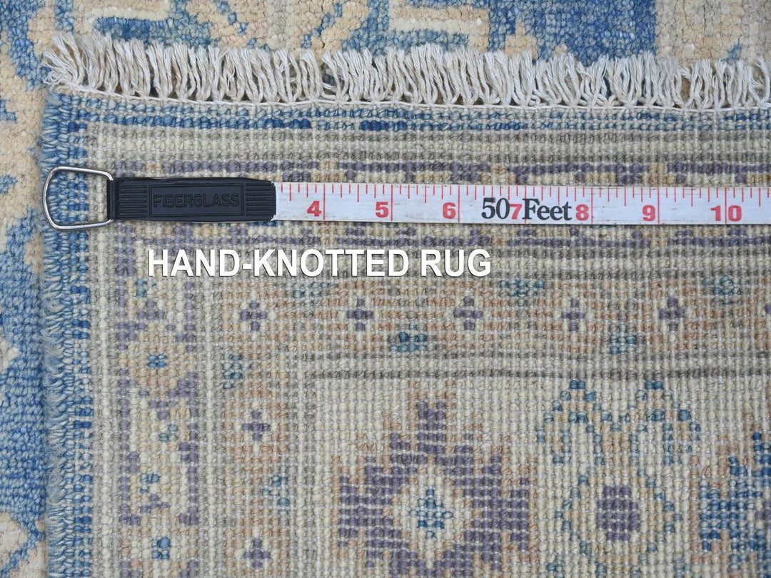 3'3" x 4'10" New Hand Knotted Blue Wool Rectangle Oriental Rug - MOA10221802