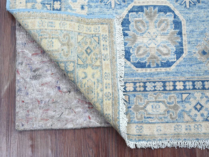 3'3" x 4'9" New Hand Knotted Blue Wool Rectangle Oriental Rug - MOA10221804