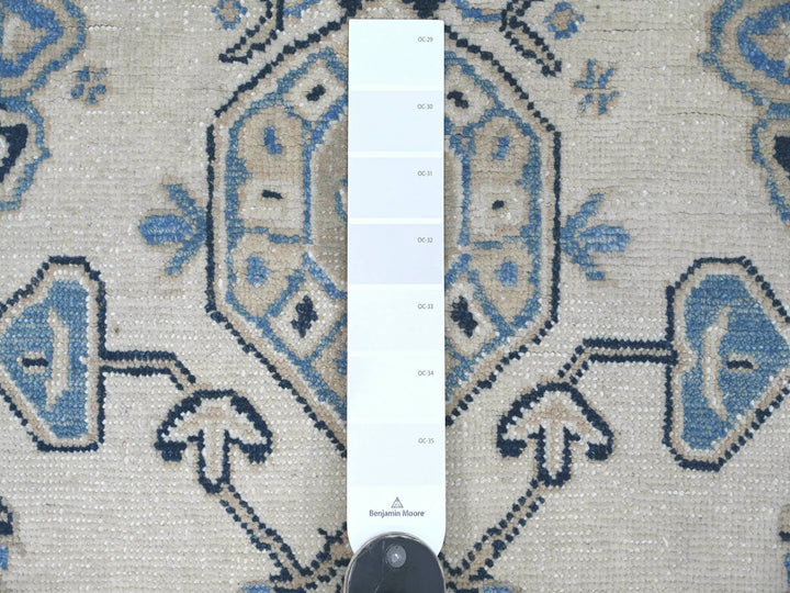 3'1" x 4'10" New Hand Knotted Ivory Wool Rectangle Oriental Rug - MOA10221805
