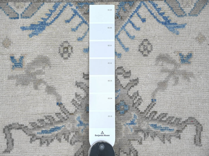 2'10" x 4'8" New Hand Knotted Ivory Wool Rectangle Oriental Rug - MOA10221809