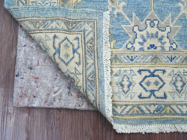 3'1" x 4'11" New Hand Knotted Blue Wool Rectangle Oriental Rug - MOA10221810