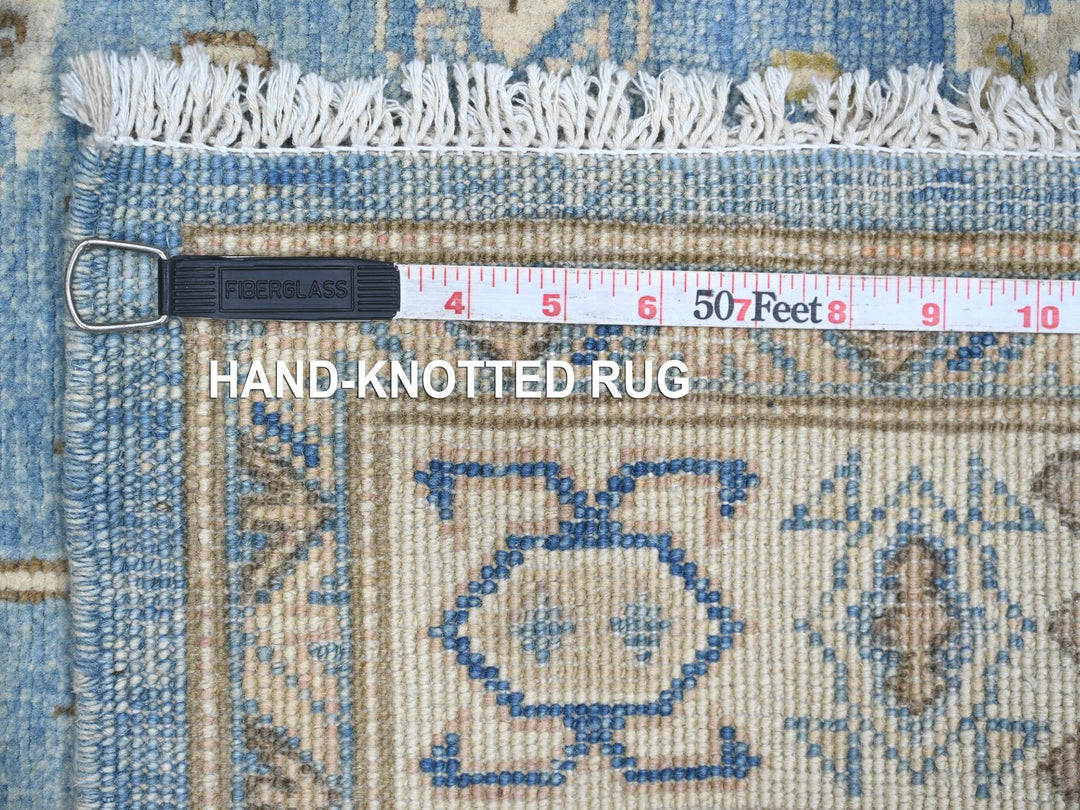 3'1" x 4'11" New Hand Knotted Blue Wool Rectangle Oriental Rug - MOA10221810